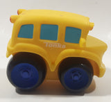 2005 Hasbro Tonka Yellow School Bus 4" Soft Rubber Toy Car Vehicle