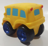 2005 Hasbro Tonka Yellow School Bus 4" Soft Rubber Toy Car Vehicle