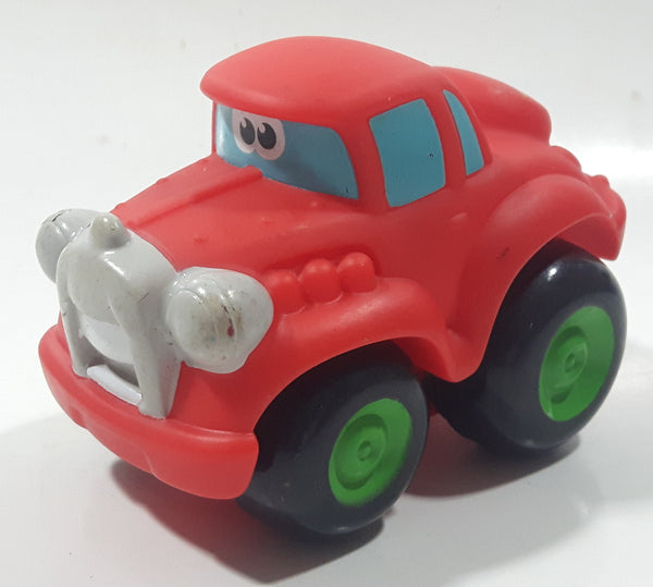 2005 Hasbro Tonka Red Car 4" Soft Rubber Toy Car Vehicle