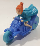2017 McDonald's Universal Studios Despicable Me 3 Lucy Wilde Character 4 1/2" Long Plastic Toy Motorcycle Motorbike Vehicle