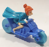 2017 McDonald's Universal Studios Despicable Me 3 Lucy Wilde Character 4 1/2" Long Plastic Toy Motorcycle Motorbike Vehicle