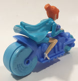 2017 McDonald's Universal Studios Despicable Me 3 Lucy Wilde Character 4 1/2" Long Plastic Toy Motorcycle Motorbike Vehicle