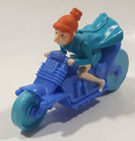 2017 McDonald's Universal Studios Despicable Me 3 Lucy Wilde Character 4 1/2" Long Plastic Toy Motorcycle Motorbike Vehicle