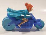 2017 McDonald's Universal Studios Despicable Me 3 Lucy Wilde Character 4 1/2" Long Plastic Toy Motorcycle Motorbike Vehicle