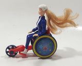 2000 McDonald's Barbie Doll Becky in Wheelchair 3 1/2" Tall Plastic Toy Vehicle