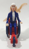 2000 McDonald's Barbie Doll Becky in Wheelchair 3 1/2" Tall Plastic Toy Vehicle