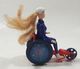 2000 McDonald's Barbie Doll Becky in Wheelchair 3 1/2" Tall Plastic Toy Vehicle