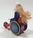 2000 McDonald's Barbie Doll Becky in Wheelchair 3 1/2" Tall Plastic Toy Vehicle