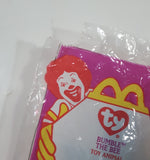2000 McDonald's Ty Beanie Babies Bumble The Bee Stuffed Plush Toy New in Package