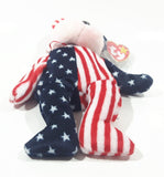 1999 Ty Beanie Babies Spangled The Bear Pink Plush Stuffed Animal Toy New with Tags