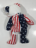 1999 Ty Beanie Babies Spangled The Bear White Plush Stuffed Animal Toy New with Tags