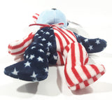 1999 Ty Beanie Babies Spangled The Bear Blue Plush Stuffed Animal Toy New with Tags