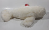 2002 Ty Classic Beanie Babies Flippers Baby Seal White 15" Long Plush Stuffed Animal Toy New with Tags