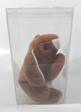1995 Ty Beanie Babies Ears The Bunny Rabbit Stuffed Plush Toy New with Tags in Display Case