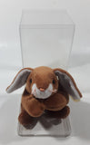 1995 Ty Beanie Babies Ears The Bunny Rabbit Stuffed Plush Toy New with Tags in Display Case
