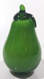 Vintage Art Glass Fruit Green Pear 4 1/2" Tall Ornament