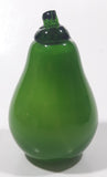 Vintage Art Glass Fruit Green Pear 4 1/4" Tall Ornament