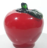 Vintage Art Glass Fruit Red Apple 3 1/2" Tall Ornament