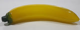 Vintage Art Glass Fruit Yellow Banana 7 1/2" Long Ornament