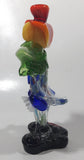 Vintage Murano Clown 7 1/2" Tall Art Glass Ornament
