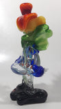 Vintage Murano Clown 7 1/2" Tall Art Glass Ornament