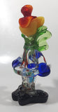 Vintage Murano Clown 7 1/2" Tall Art Glass Ornament