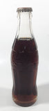 Vintage Coca-Cola 7 3/4" Tall 6oz Embossed Clear Glass Soda Pop Bottle Full Unopened