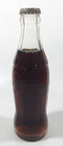 Vintage Coca-Cola 7 3/4" Tall 6oz Embossed Clear Glass Soda Pop Bottle Full Unopened