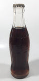 Vintage Coca-Cola 7 3/4" Tall 6oz Embossed Clear Glass Soda Pop Bottle Full Unopened