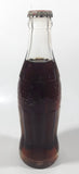 Vintage Coca-Cola 7 3/4" Tall 6oz Embossed Clear Glass Soda Pop Bottle Full Unopened