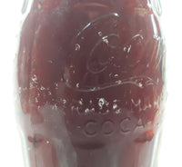 Vintage Coca-Cola 7 3/4" Tall 6oz Embossed Clear Glass Soda Pop Bottle Full Unopened