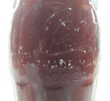 Vintage Coca-Cola 7 3/4" Tall 6oz Embossed Clear Glass Soda Pop Bottle Full Unopened