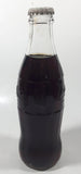 Vintage Coca-Cola 7 3/4" Tall 6oz Embossed Clear Glass Soda Pop Bottle Full Unopened