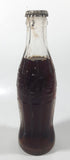 Vintage Coca-Cola 7 3/4" Tall 6oz Embossed Clear Glass Soda Pop Bottle Full Unopened