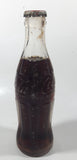 Vintage Coca-Cola 7 3/4" Tall 6oz Embossed Clear Glass Soda Pop Bottle Full Unopened