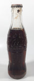 Vintage Coca-Cola 7 3/4" Tall 6oz Embossed Clear Glass Soda Pop Bottle Full Unopened