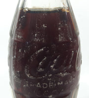 Vintage Coca-Cola 7 3/4" Tall 6oz Embossed Clear Glass Soda Pop Bottle Full Unopened