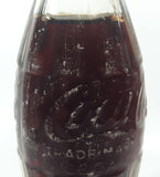 Vintage Coca-Cola 7 3/4" Tall 6oz Embossed Clear Glass Soda Pop Bottle Full Unopened