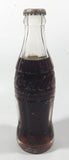 Vintage Coca-Cola 7 3/4" Tall 6oz Embossed Clear Glass Soda Pop Bottle Full Unopened