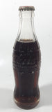 Vintage Coca-Cola 7 3/4" Tall 6oz Embossed Clear Glass Soda Pop Bottle Full Unopened