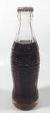 Vintage Coca-Cola 7 3/4" Tall 6oz Embossed Clear Glass Soda Pop Bottle Full Unopened