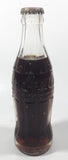Vintage Coca-Cola 7 3/4" Tall 6oz Embossed Clear Glass Soda Pop Bottle Full Unopened