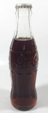 Vintage Coca-Cola 7 3/4" Tall 6oz Embossed Clear Glass Soda Pop Bottle Full Unopened