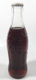 Vintage Coca-Cola 7 3/4" Tall 6oz Embossed Clear Glass Soda Pop Bottle Full Unopened