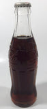 Vintage Coca-Cola 7 3/4" Tall 6oz Embossed Clear Glass Soda Pop Bottle Full Unopened