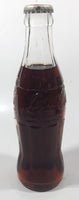 Vintage Coca-Cola 7 3/4" Tall 6oz Embossed Clear Glass Soda Pop Bottle Full Unopened