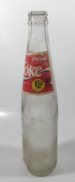 Vintage Coca-Cola Coke 45 Cent 9 1/2" Tall 355ml Paper Label Thumbprint Blurred Glass Soda Pop Bottle