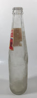 Vintage Coca-Cola Coke 45 Cent 9 1/2" Tall 355ml Paper Label Thumbprint Blurred Glass Soda Pop Bottle