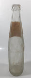 Vintage Coca-Cola Coke 45 Cent 9 1/2" Tall 355ml Paper Label Thumbprint Blurred Glass Soda Pop Bottle