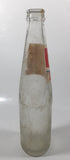 Vintage Coca-Cola Coke 45 Cent 9 1/2" Tall 355ml Paper Label Thumbprint Blurred Glass Soda Pop Bottle